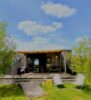Mobil-home Premium 4 personnes à Chambord avec terrasse en bois semi-couverte