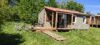 Chalet Confort Chambord avec bardage bois et terrasse semi-couverte