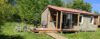 Chalet Confort Chambord avec bardage bois et terrasse semi-couverte