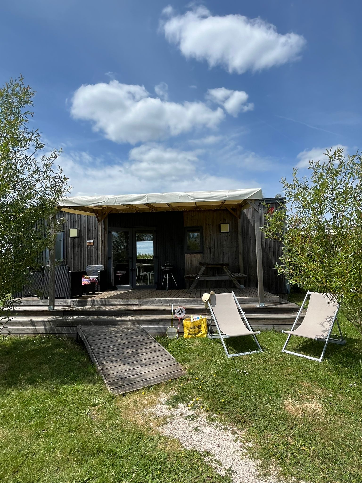 Hébergement - Gîte nature pour 4 personnes dans un camping près du château de Chambord