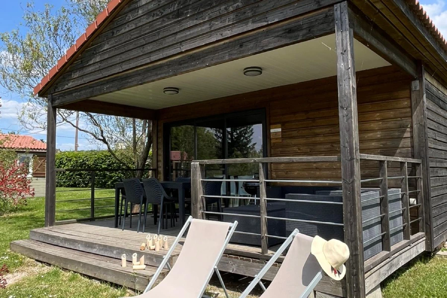 location mobil home val de loire terrasse bois